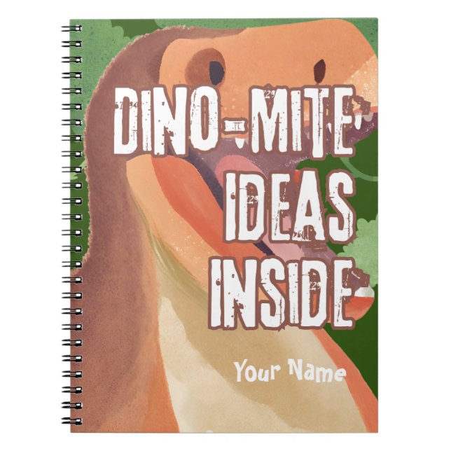Cahier Drôle Dinosaure Enfants Cool (Devant)