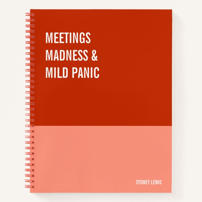 Cahier drôle, Journal de bloc-notes humoristique,  (Devant)
