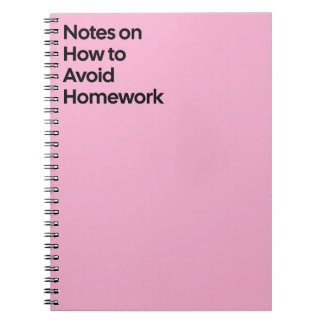 Cahier drôle pour éviter les devoirs