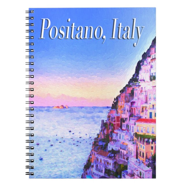 Cahier du coucher de soleil à Positano, Italie (Devant)