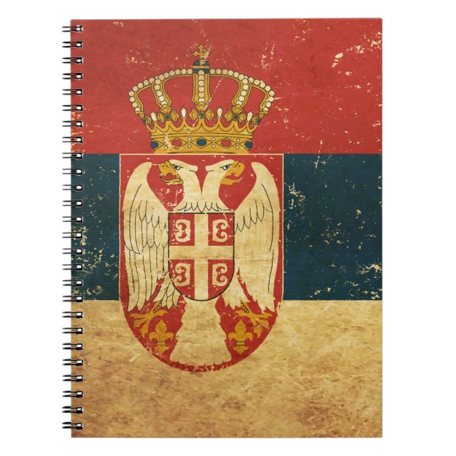 Cahier du drapeau de la Serbie (Devant)