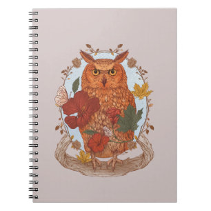 Cahier du hibou de la forêt