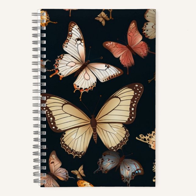 Cahier élégant papillon (Recto)