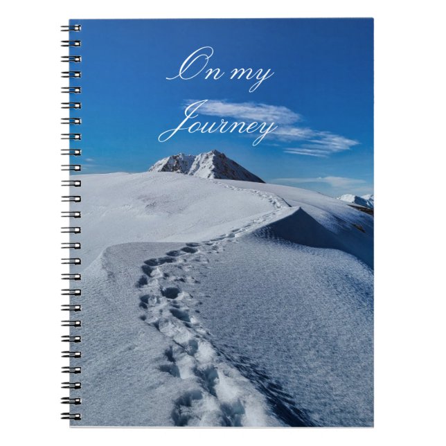 Cahier Empreintes dans la neige (Devant)