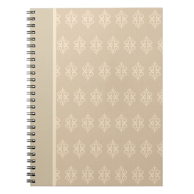 Cahier en dentelle beige et crème (Devant)
