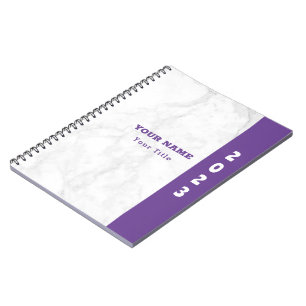 Cahier en marbre blanc pour une organisation éléga