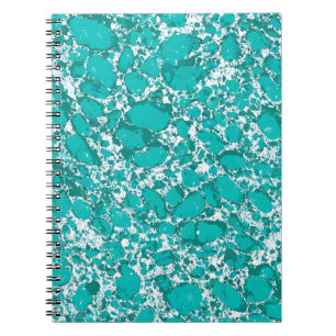 Cahier en marbre de vague océanique