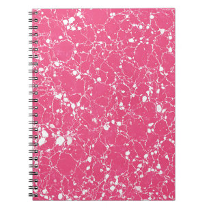 Cahier en marbre rose