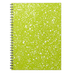 Cahier en marbre vert citron