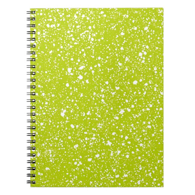 Cahier en marbre vert citron (Devant)