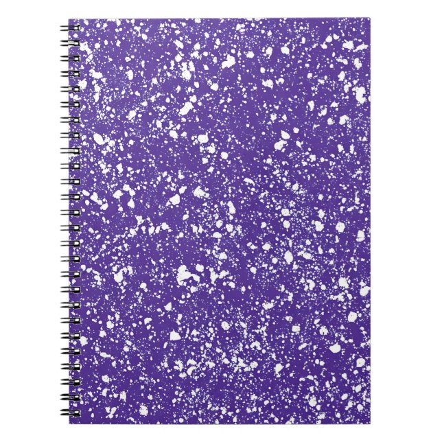 Cahier en marbre Violet Splash (Devant)
