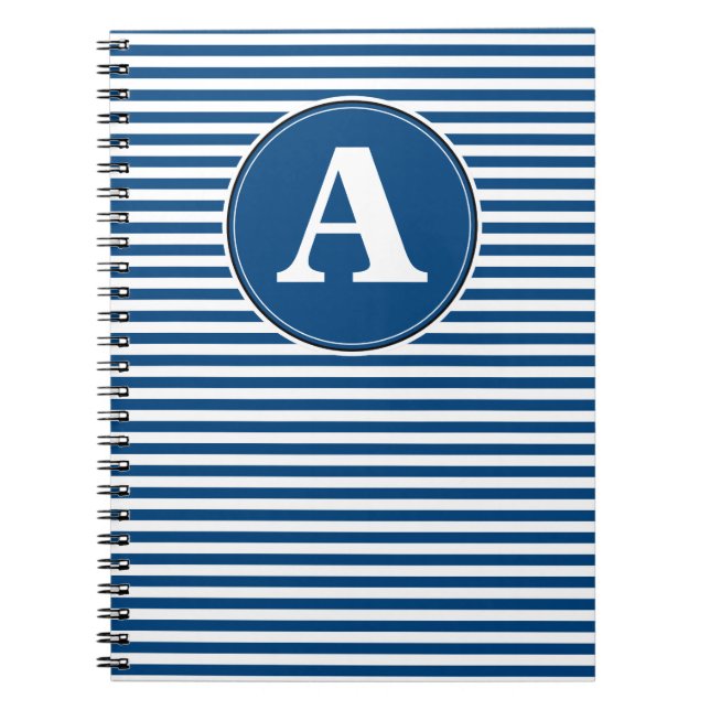 Cahier en spirale, modèle de monogramme personnali (Devant)