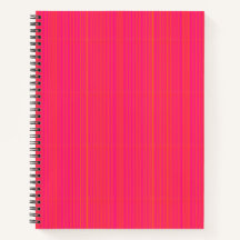 Cahier en spirale rose chaud