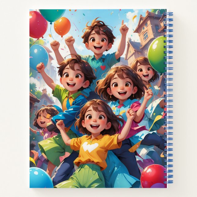 Cahier Enfants de Retour à l'École – Design Mignon (Dos)