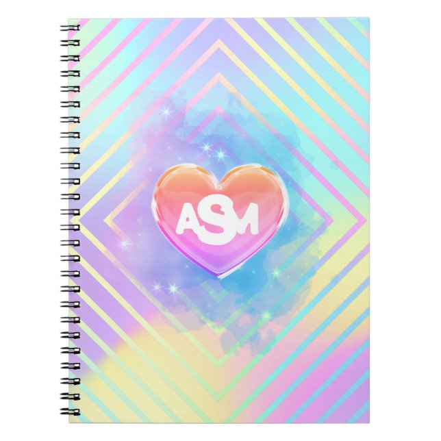 Cahier entièrement réglé avec monogramme magique H (Devant)