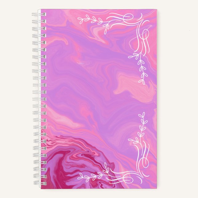 Cahier esthétique en marbre rose (Recto)