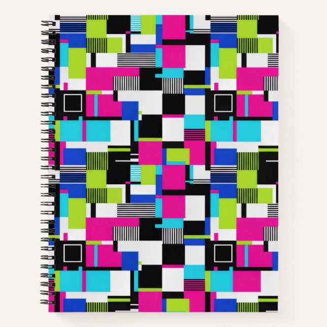 Cahier esthétique Neon Glitch (Devant)