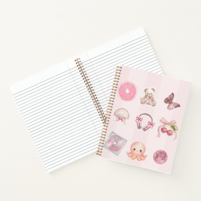 Cahier esthétique rose  (Intérieur)