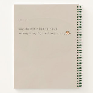 Cahier Esthétique Tortue Beige Doux Café