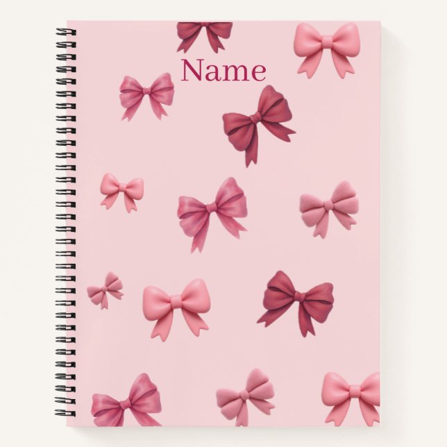 Cahier et journal à spirale personnalisé avec un n (Devant)