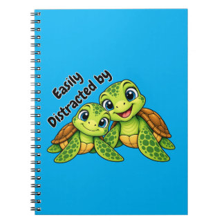 Cahier Facilement Distrait par les Tortues