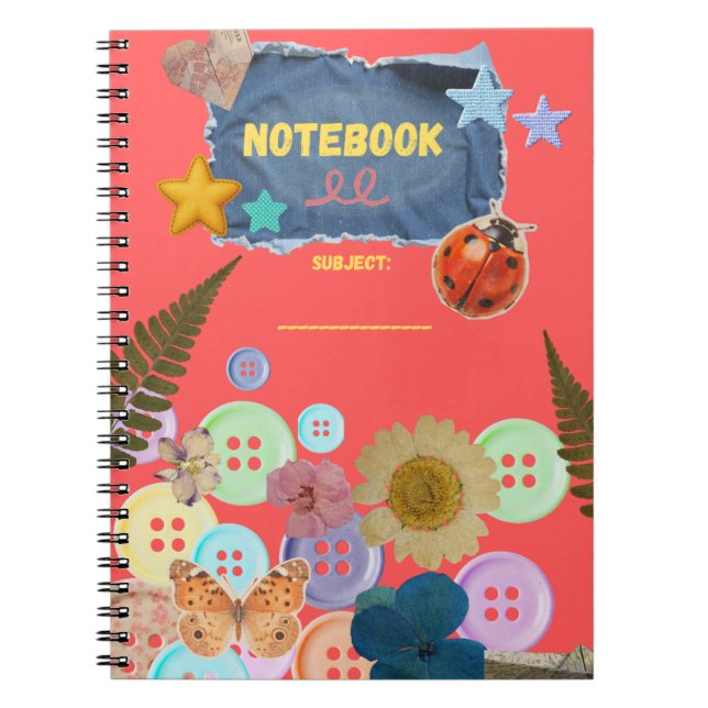 Cahier fantaisie nature mignon  (Devant)