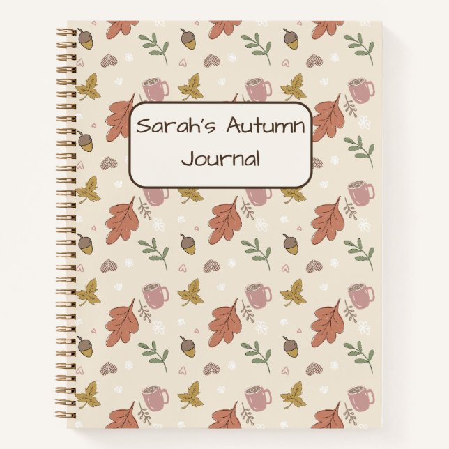 Cahier Feuilles d'Automne Cosy (Devant)