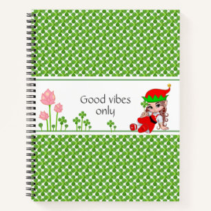Cahier Feuilles Vertes Arbre de Jade et Fée