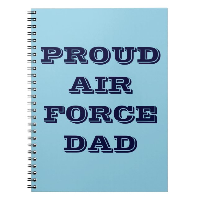 Cahier Fier Papa Force Aérienne (Devant)