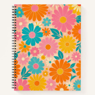 Cahier Fleuris Rétro Clair de Marguerite