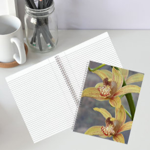 Cahier floral Cymbidium Orchidées tachetées
