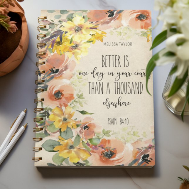 Cahier floral de versets bibliques (Créateur téléchargé)
