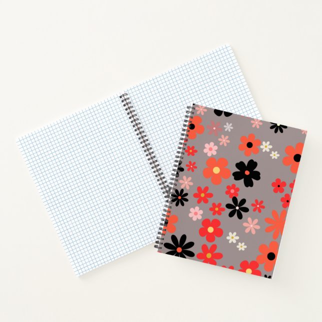 Cahier Floral Élégant (Intérieur)
