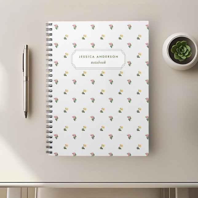 Cahier Floral Élégant Vintage (Créateur téléchargé)