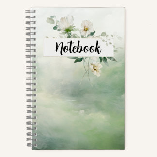 Cahier - Floral Vert