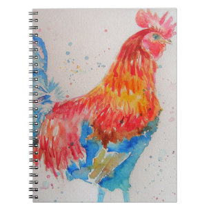 Cahier Garçons Enfants Oiseaux Poulet Aquarelle Co