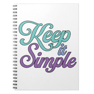 Cahier Garde les Choses Simples (Violet)