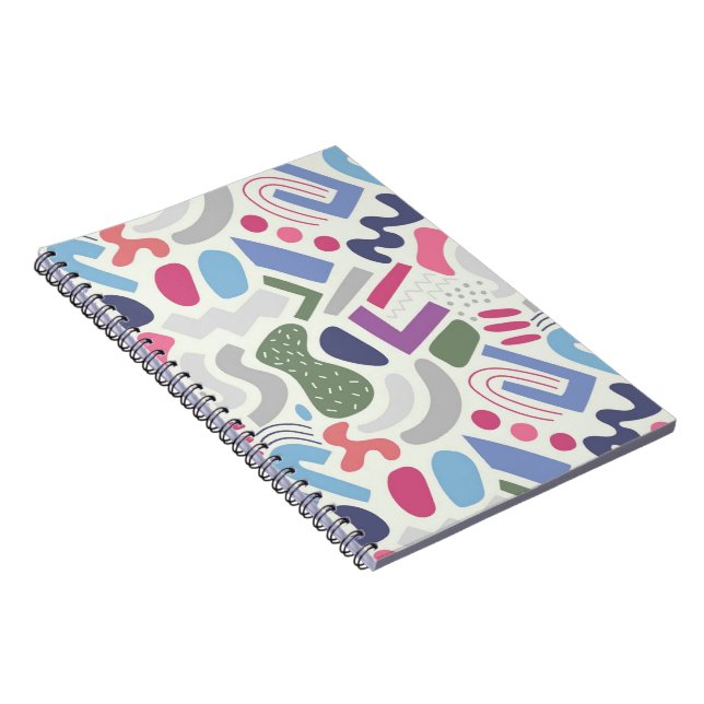 Cahier Géométrique Abstrait Coloré (Côté Droit)