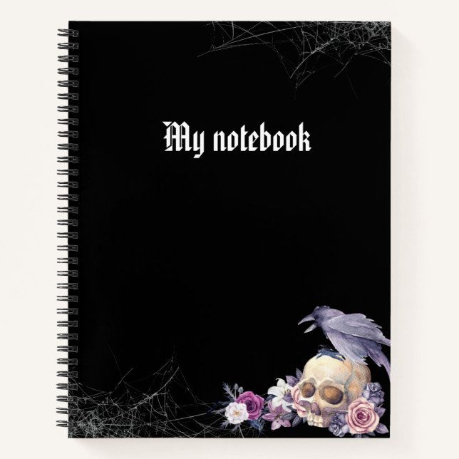 Cahier gothique – Journal à l'esthétique sombre  (Devant)