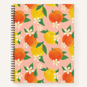 Cahier Grand Format Citron Orange Citrus