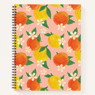 Cahier Grand Format Citron Orange Citrus