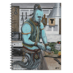 Cahier graphique de cuisine magique de génie