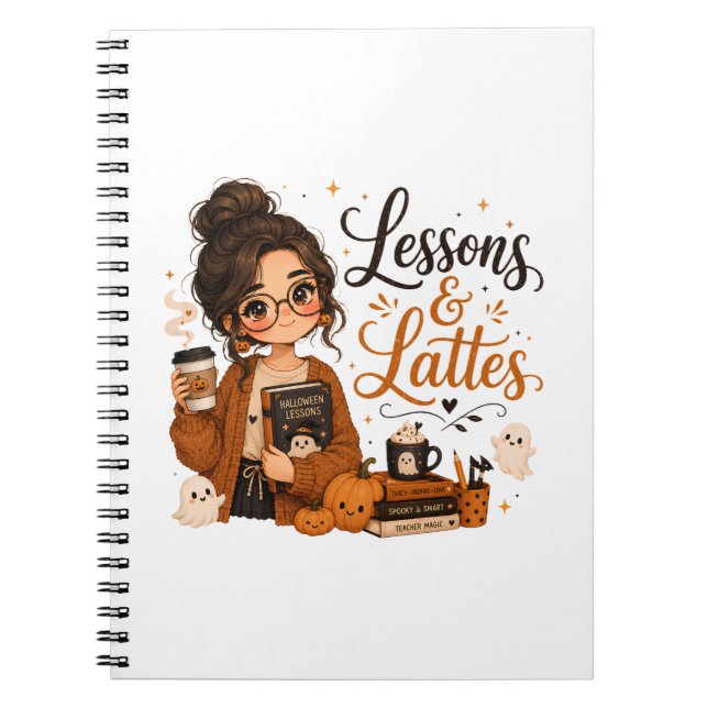 Cahier Halloween Prof Épouvantable Cadeau Latte Dr (Devant)