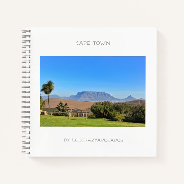 Cahier Herbe Verte Table Mountain Le Cap (Devant)