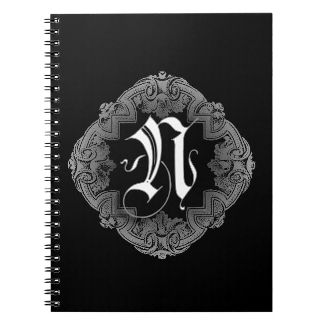 Cahier Initiale Gothique Élégant N (Devant)