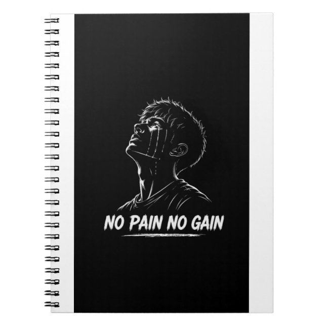 Cahier Inspirant Sans Douleur Pas de Gain (Devant)