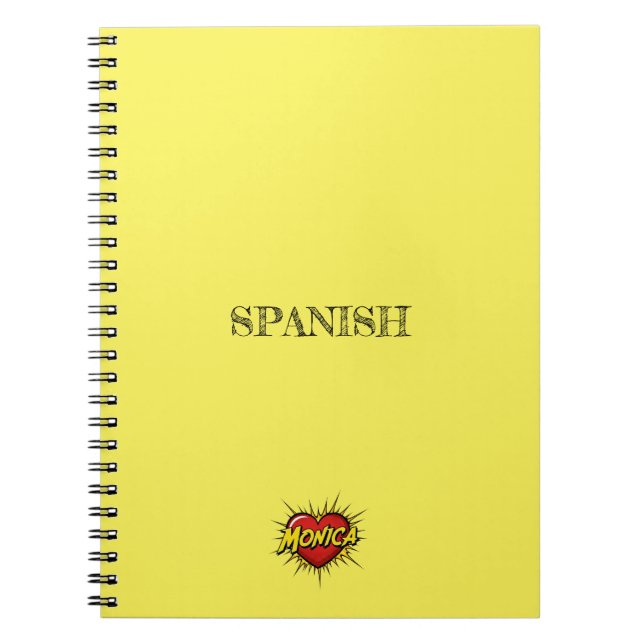 Cahier Jaune Monica Heart (Devant)