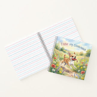 Cahier Je t'aime mon Chihuahua