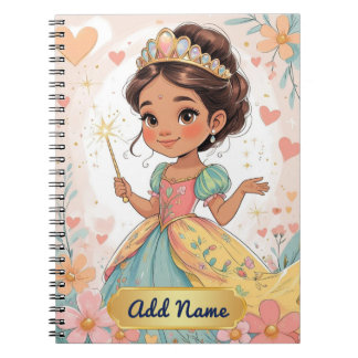 Cahier Jolie Princesse – Ajouter un nom