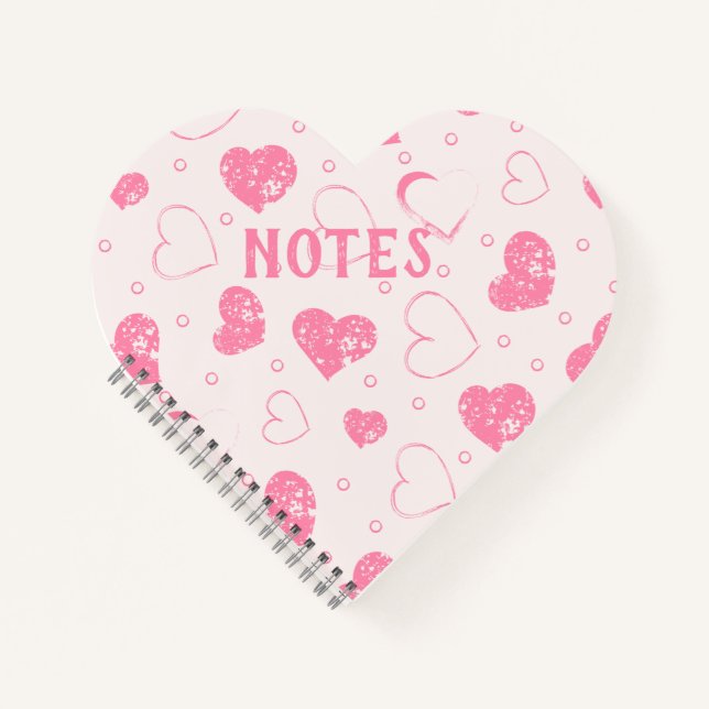 Cahier Jolies Coeurs Roses (Devant)